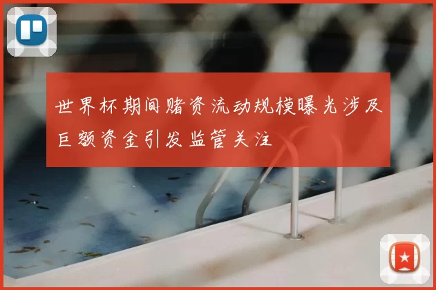 世界杯期间赌资流动规模曝光涉及巨额资金引发监管关注